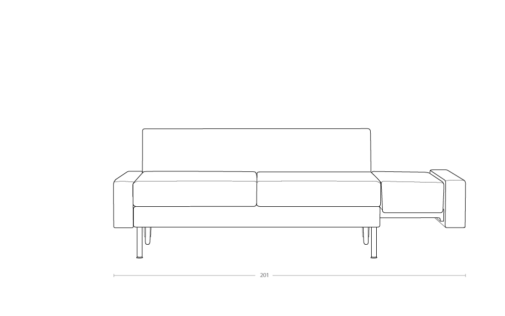 Dimensoes do produto sofa cama b2